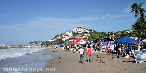 Karma Surfer National Competition at Las Escolleras, Ixtapa Beach scene at Karma Surfer National Competition at Las Escolleras, Ixtapa